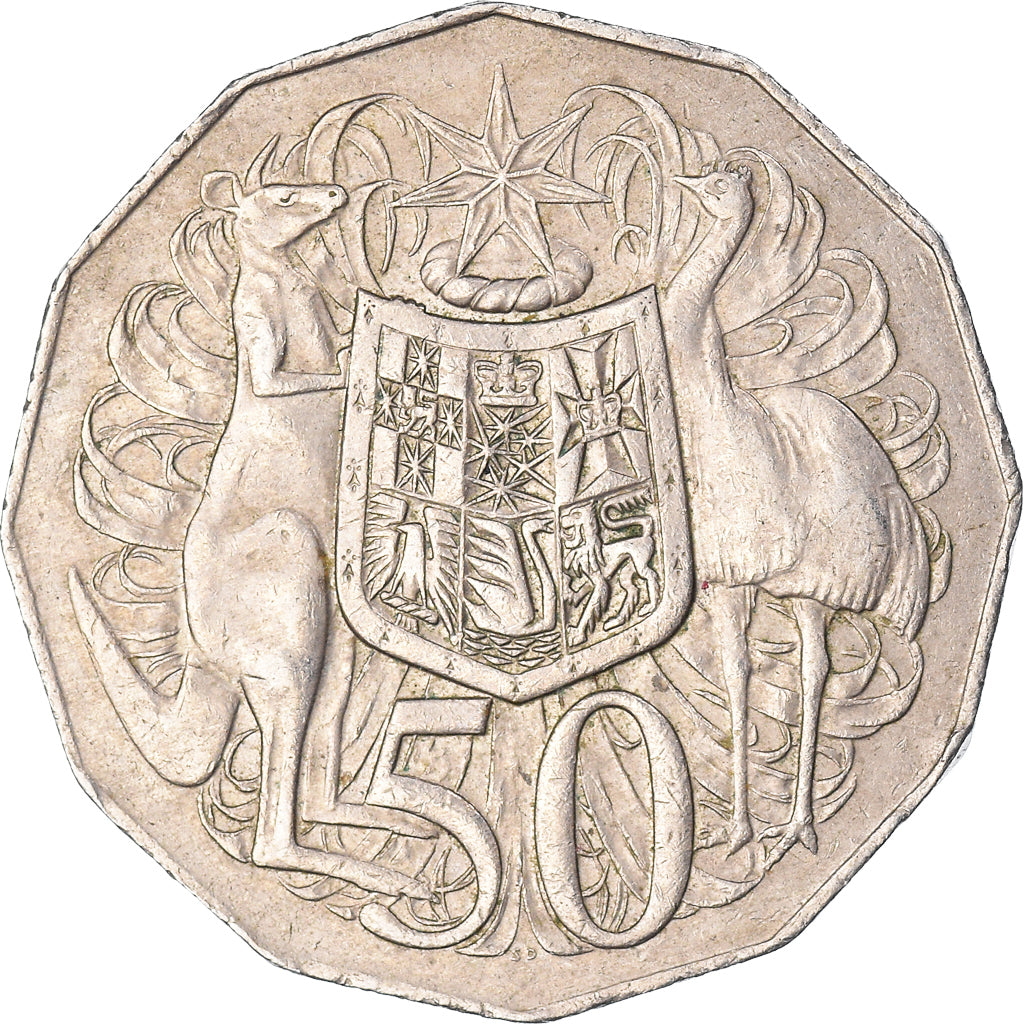 Moneta, Australia, 50 Cents, 1976