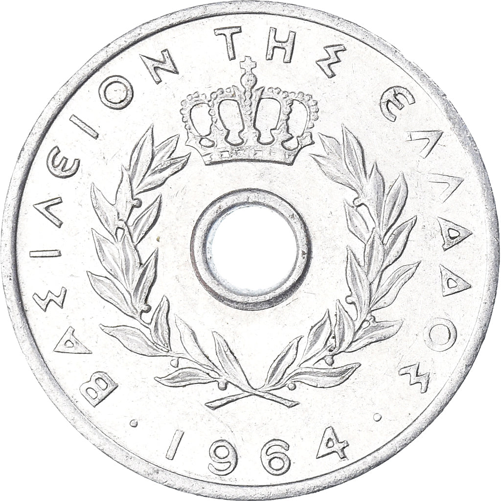 Moneda, Grecia, 10 Lepta, 1964