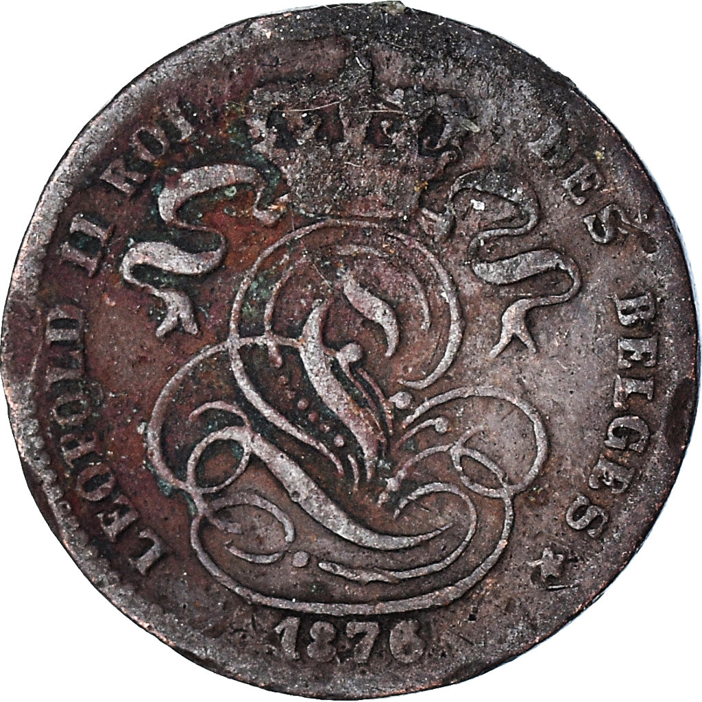 Monnaie, Belgique, Centime, 1876