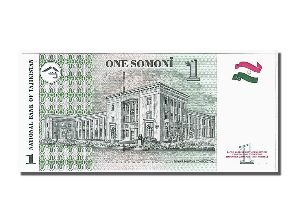 Banknote, Tajikistan, 1 Somoni, 1999, KM:14A, UNC(65-70)