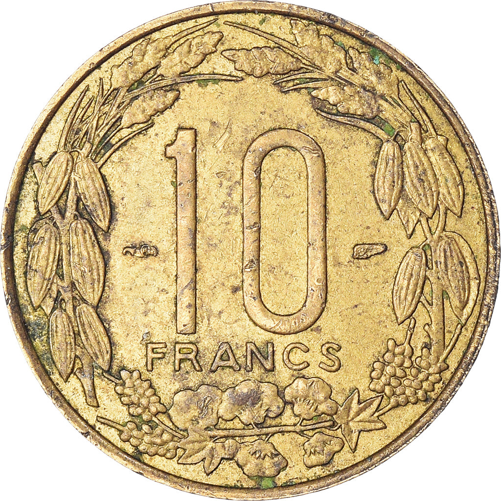 Moeda, Camarões, 10 Francs, 1958