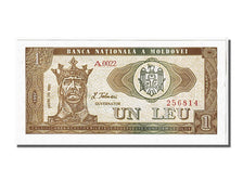 Banknote, Moldova, 1 Leu, 1992, KM:5, UNC(65-70)