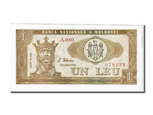 Banknote, Moldova, 1 Leu, 1992, KM:5, UNC(65-70)
