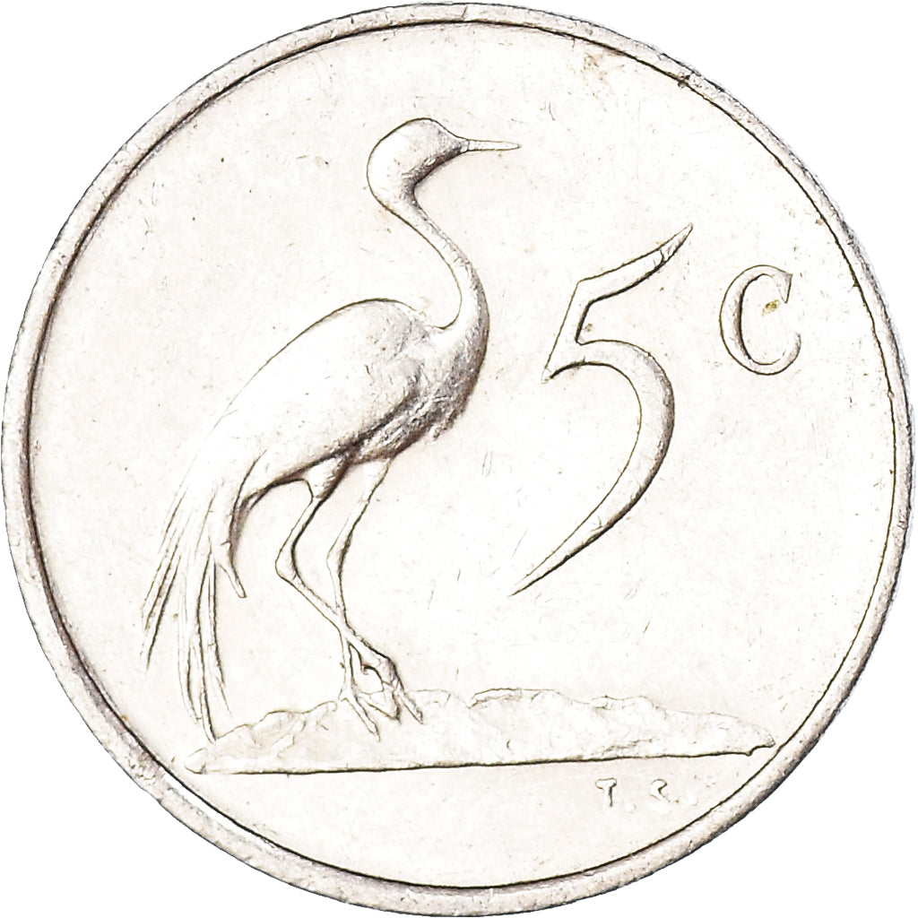 Münze, Südafrika, 5 Cents, 1980