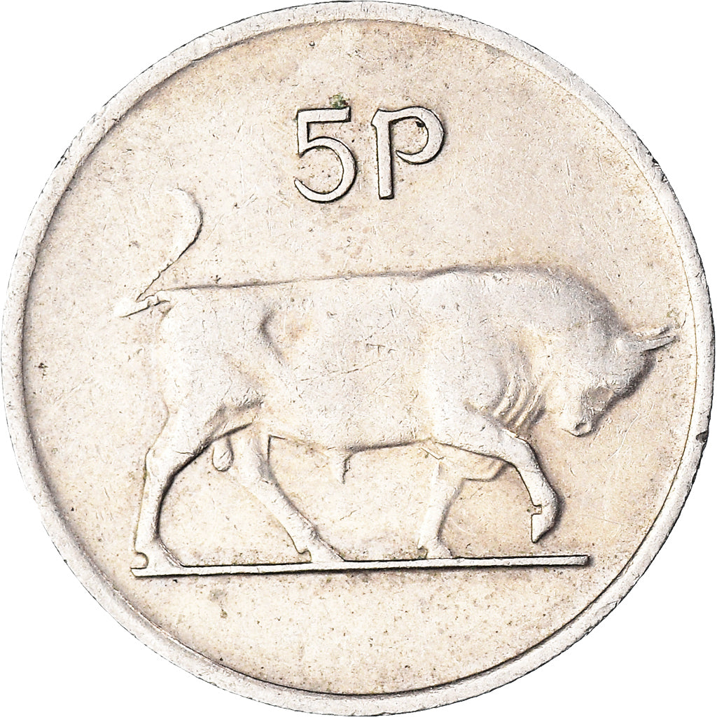 Münze, IRELAND REPUBLIC, 5 Pence, 1976