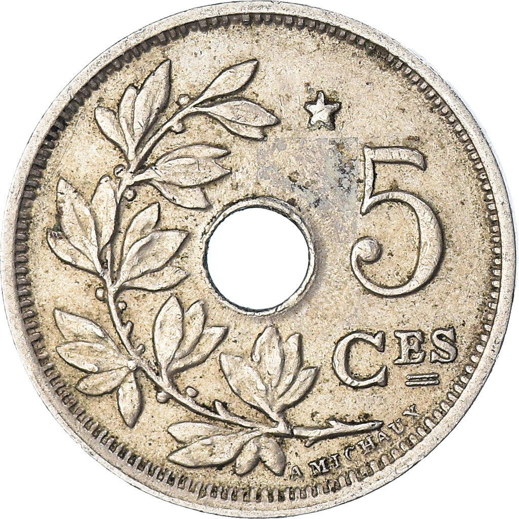 Moneda, Bélgica, 5 Centimes, 1932