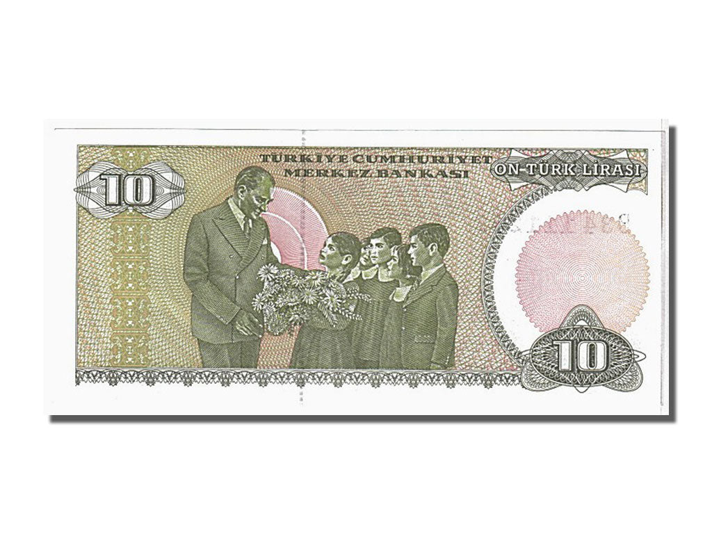 Banconote, Turchia, 10 Lira, 1970, KM:192, FDS