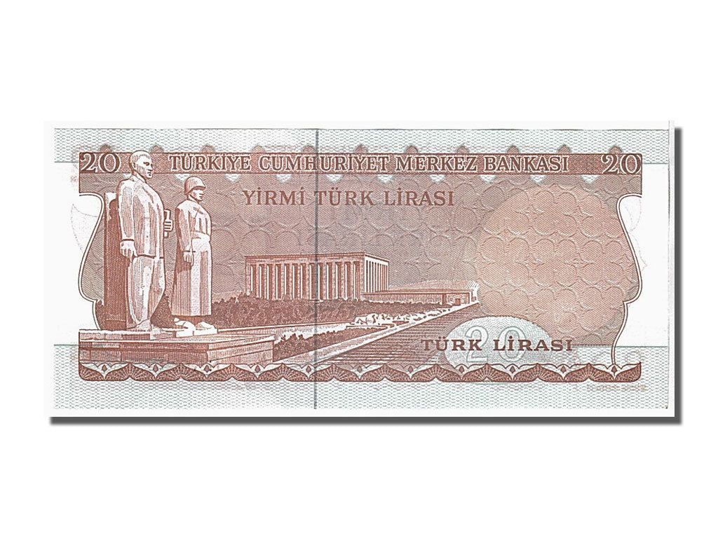 Banknote, Turkey, 20 Lira, 1970, KM:187a, UNC(65-70)