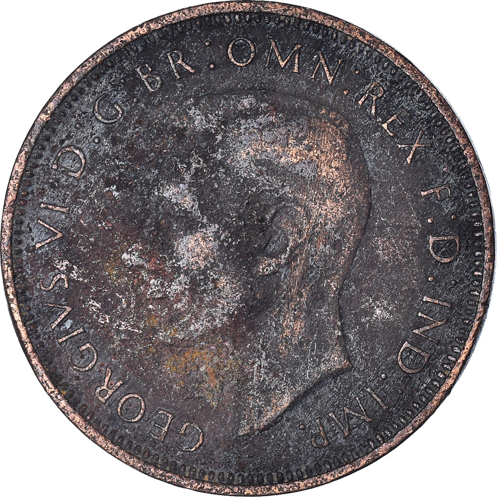 Grande-Bretagne, 1/2 Penny, 1952, Cuivre, TB