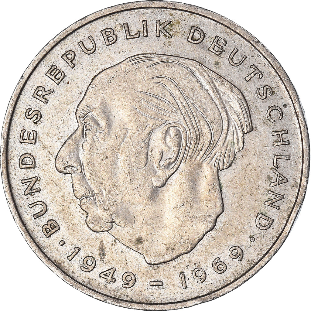 Coin, GERMANY - FEDERAL REPUBLIC, 2 Deutsche Mark, 1969