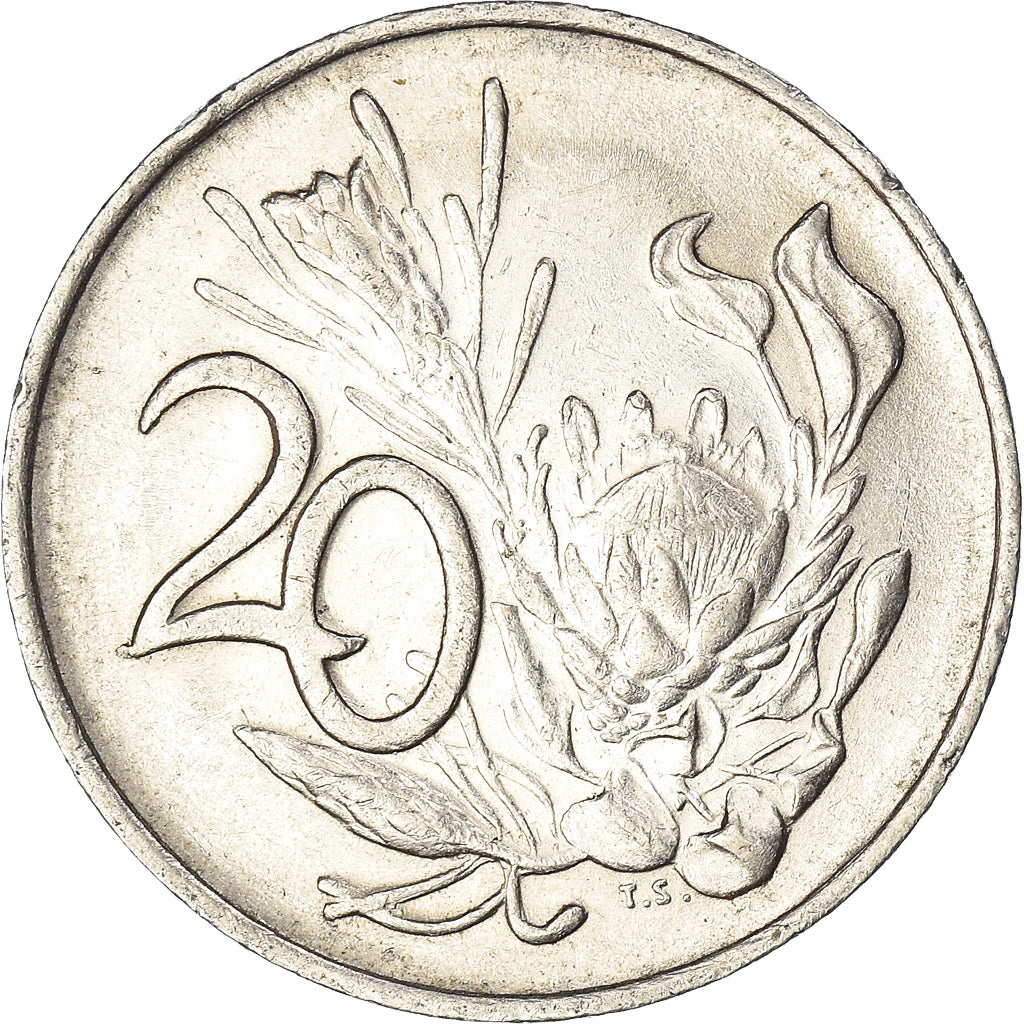 Moneda, Sudáfrica, 20 Cents, 1978