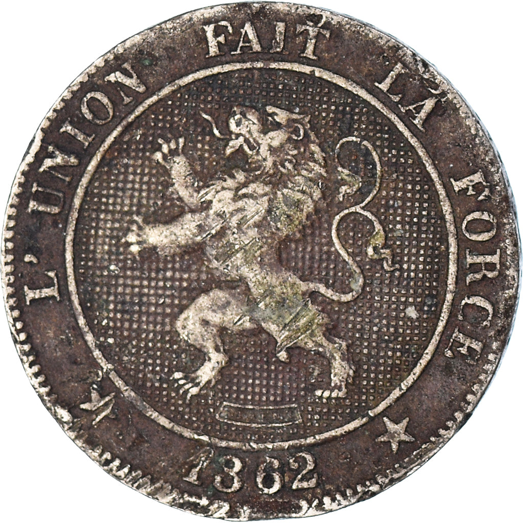Moeda, Bélgica, 5 Centimes, 1862