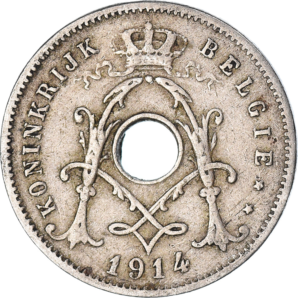 Moneta, Belgia, 5 Centimes, 1914