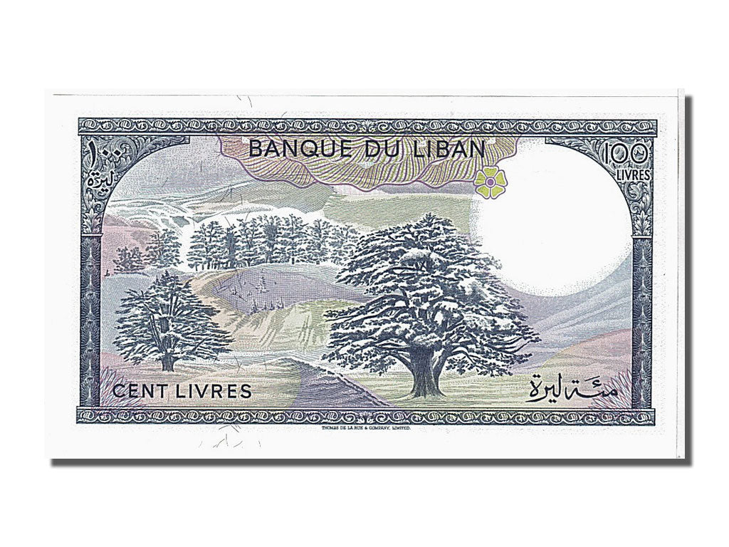 Banknot, Liban, 100 Livres, 1988, UNC(65-70)