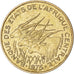 Coin, Central African States, 25 Francs, 1975
