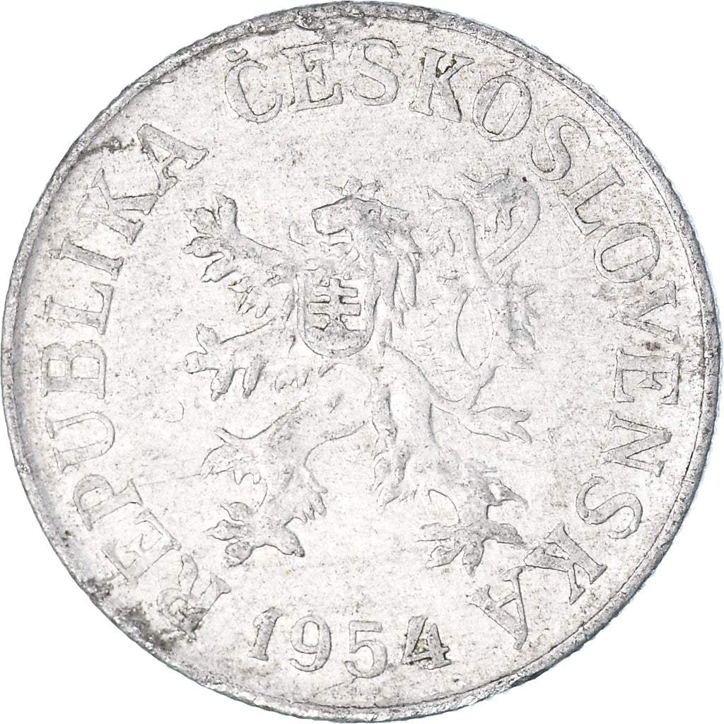 Münze, Tschechoslowakei, 10 Haleru, 1954