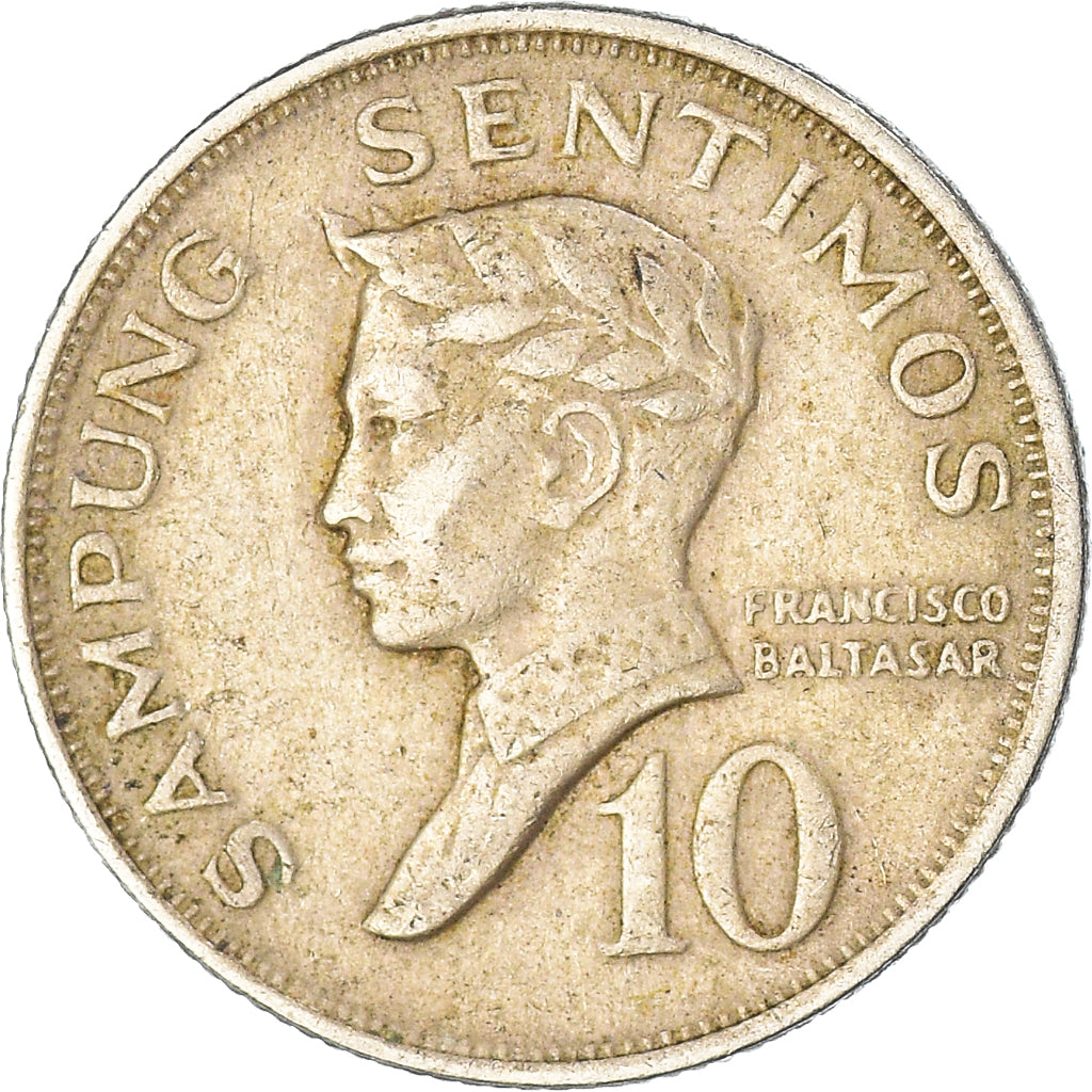 Moneta, Filipiny, 10 Centavos, 1968