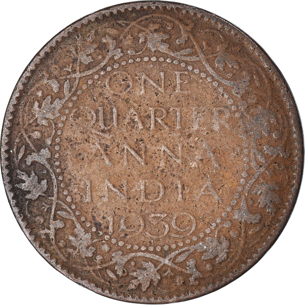 Münze, INDIA-BRITISH, 1/4 Anna, 1939