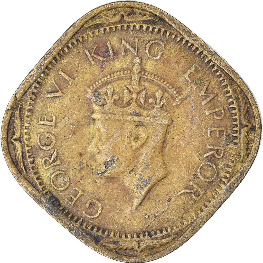 Coin, India, 2 Annas, 1943