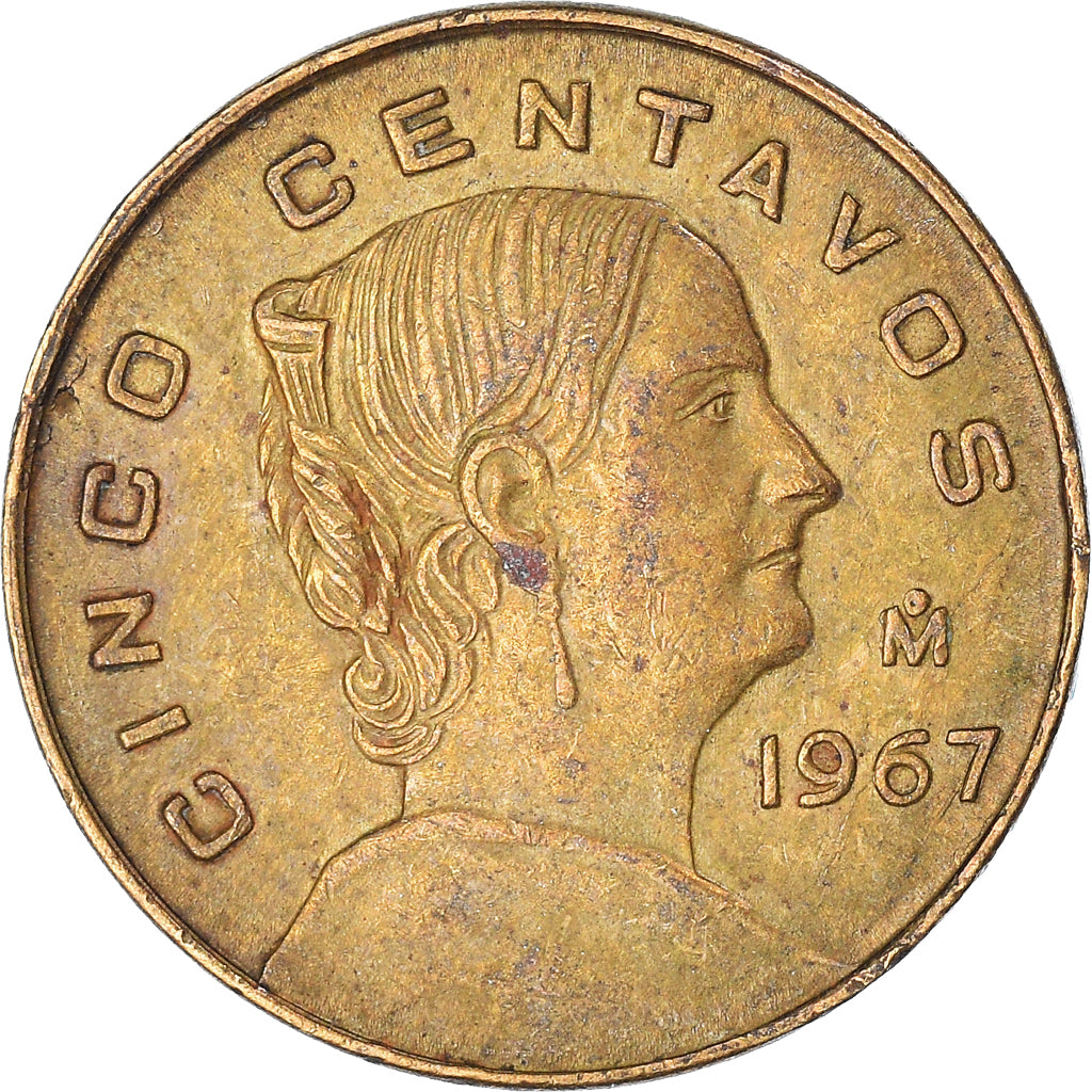 Moneta, Messico, 5 Centavos, 1967