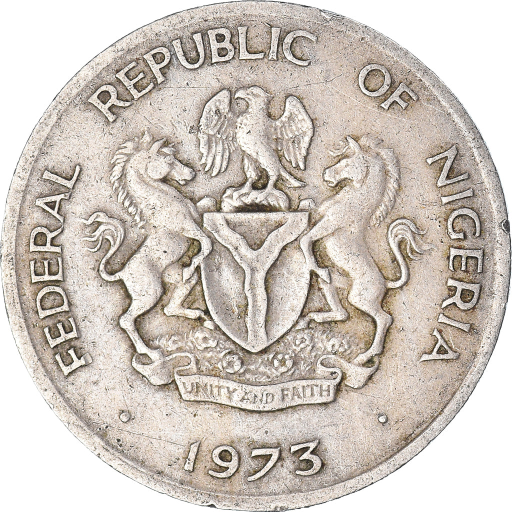 Monnaie, Nigéria, 10 Kobo, 1973
