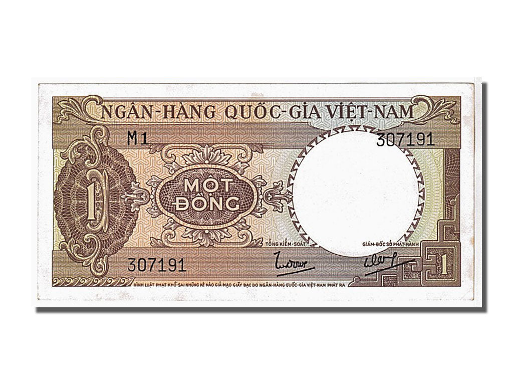 Banknote, South Viet Nam, 1 D<ox>ng, 1964, UNC(65-70)