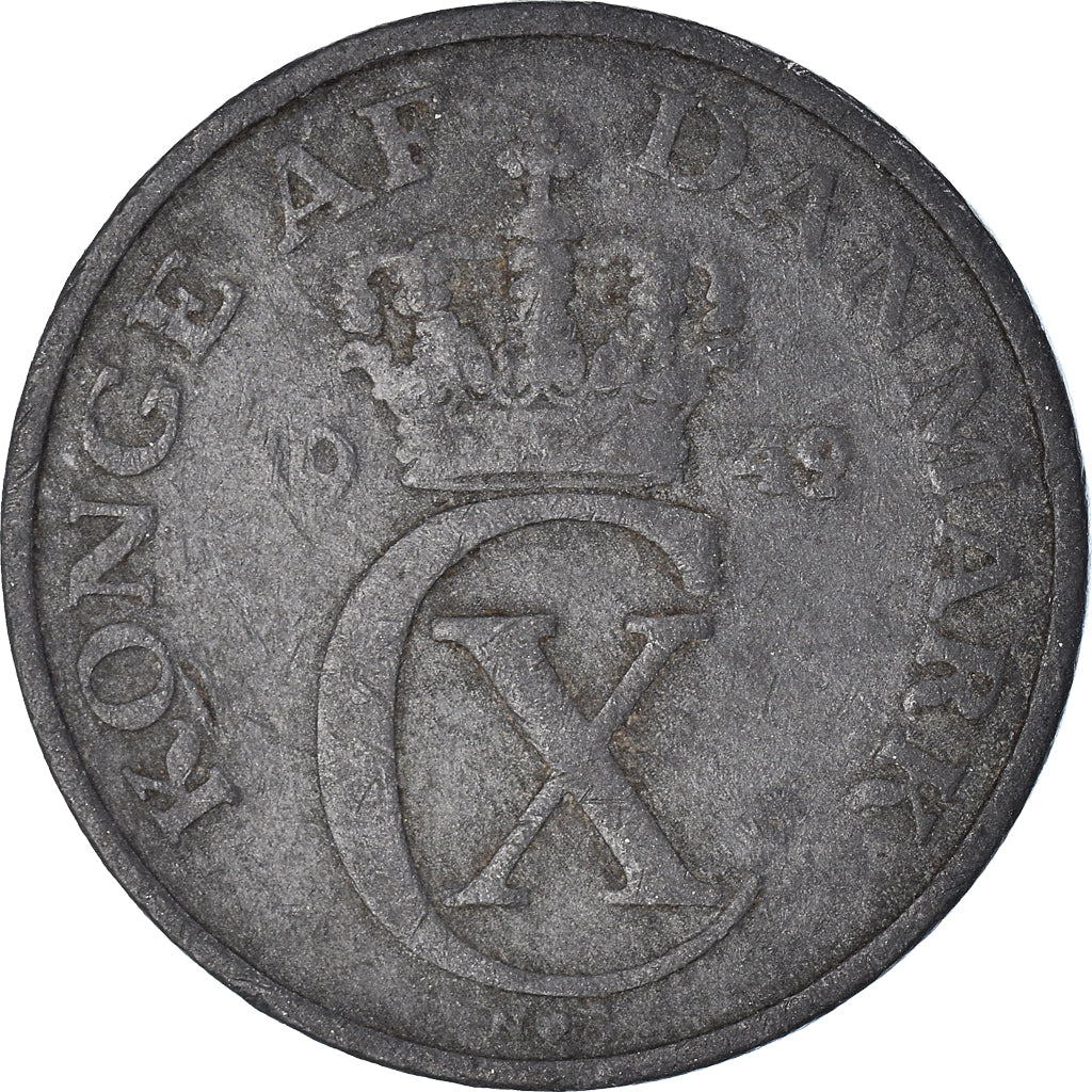 Denemarken, 2 Öre, 1942, Zinc, FR+