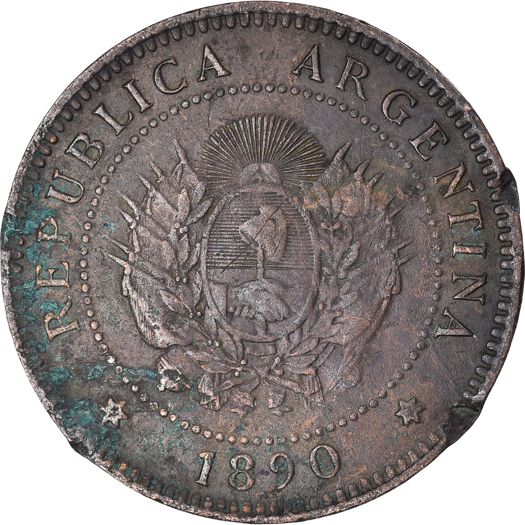 Coin, Argentina, Centavo, 1890