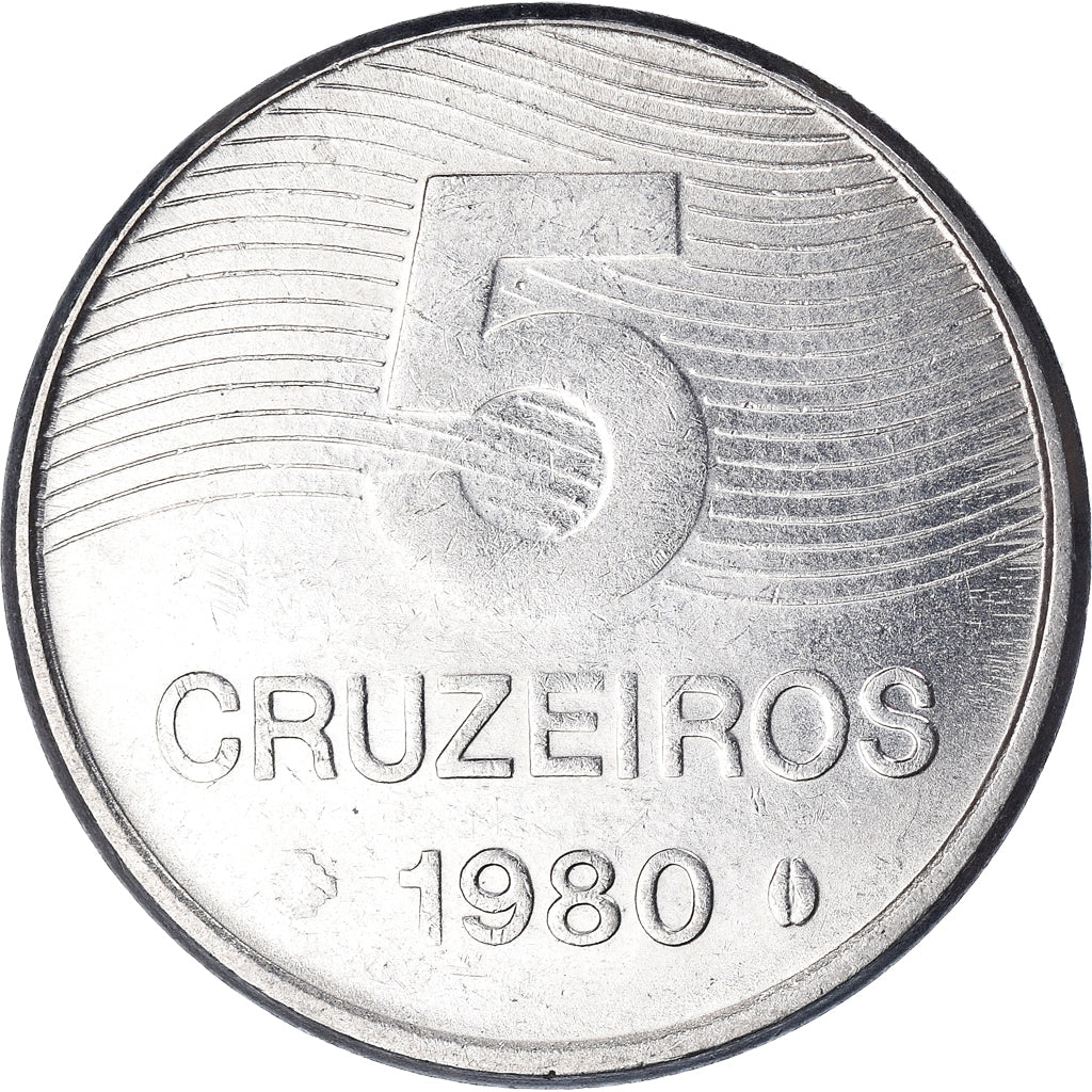 Coin, Brazil, 5 Cruzeiros, 1980