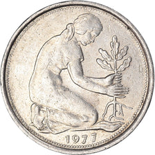 Moneda, Alemania, 50 Pfennig, 1977