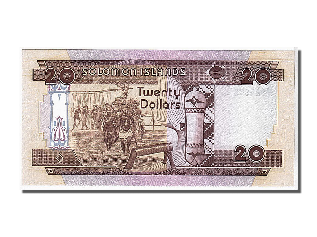 Biljet, Salomoneilanden, 20 Dollars, 1986, NIEUW