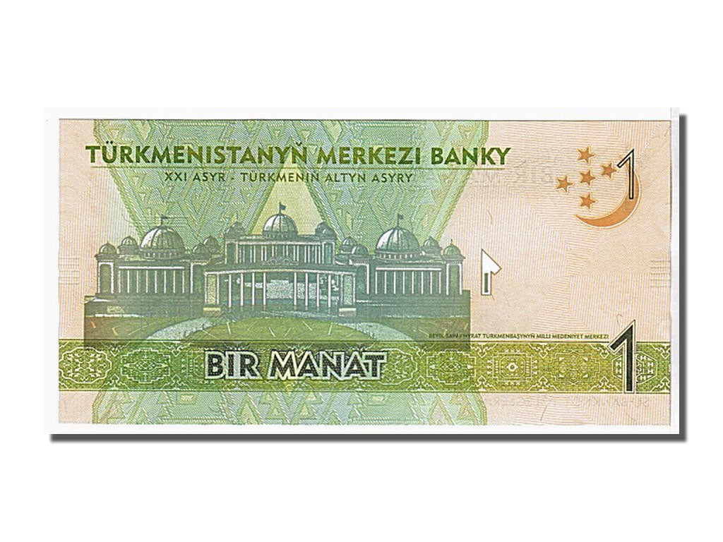 Banknote, Turkmenistan, 1 Manat, 2009, KM:22a, UNC(65-70)