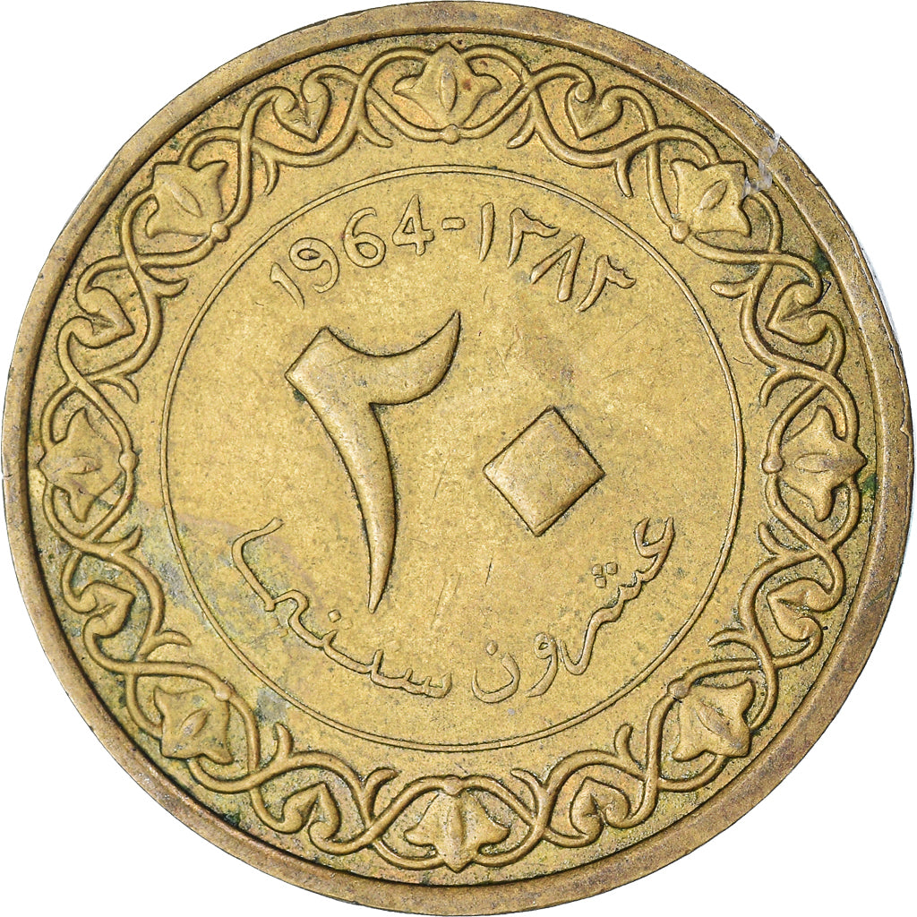 Münze, Algeria, 20 Centimes, 1964