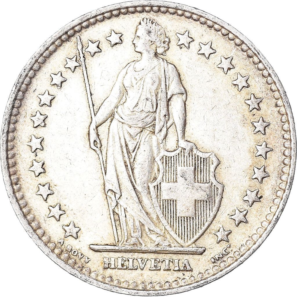 Coin, Switzerland, 2 Francs, 1940, Bern, EF(40-45), Silver, KM:21