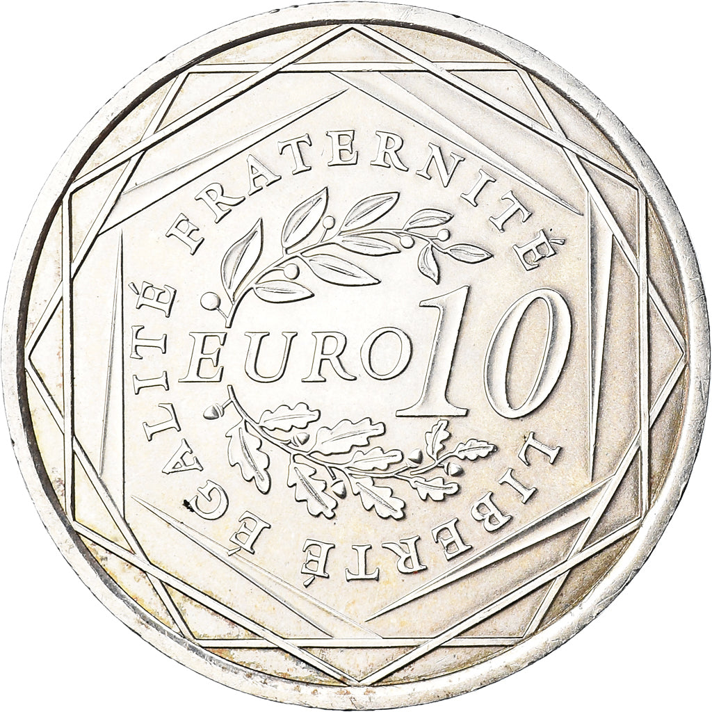 France, 10 Euro, 2009, Paris, AU(55-58), Silver, Gadoury:EU337, KM:1580