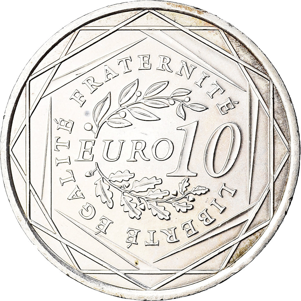 France, 10 Euro, 2009, Paris, AU(55-58), Silver, Gadoury:EU337, KM:1580