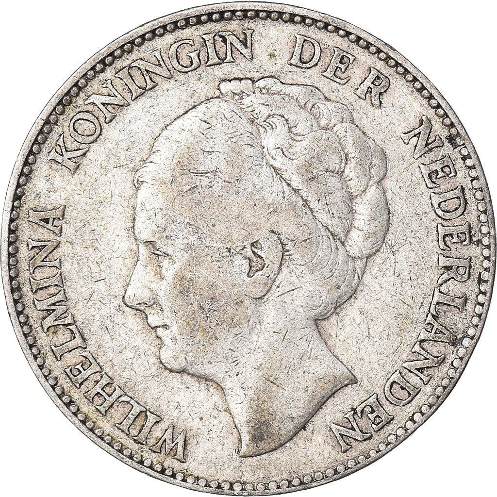 Münze, Niederlande, Wilhelmina I, Gulden, 1923, S+, Silber, KM:161.1