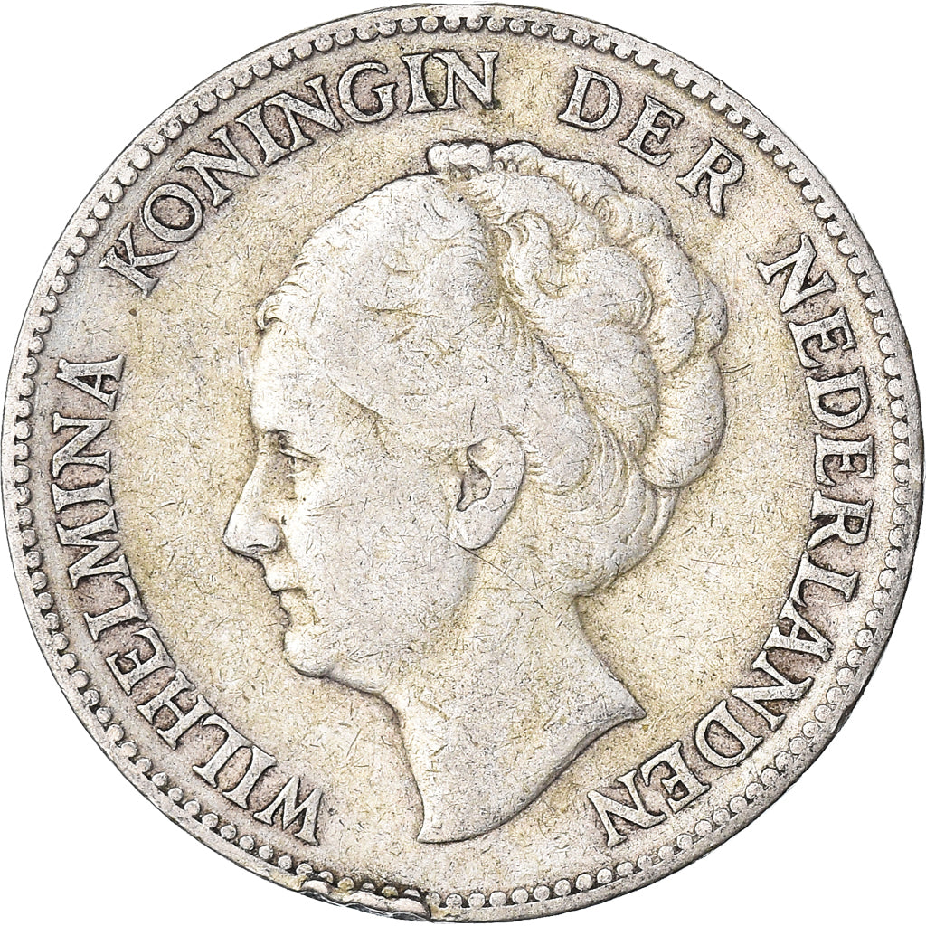 Moneta, Paesi Bassi, Wilhelmina I, Gulden, 1923, MB+, Argento, KM:161.1