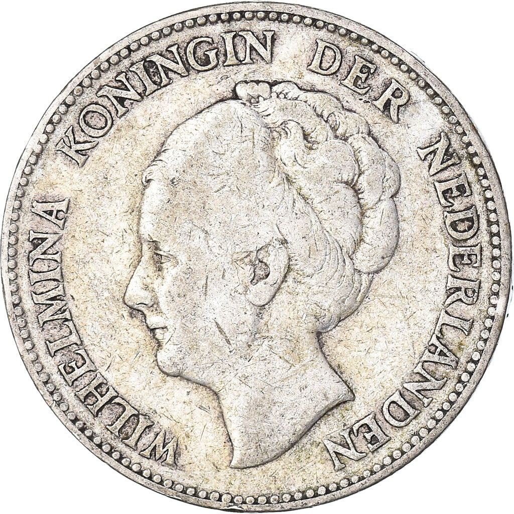 Moneta, Paesi Bassi, Wilhelmina I, Gulden, 1923, MB+, Argento, KM:161.1