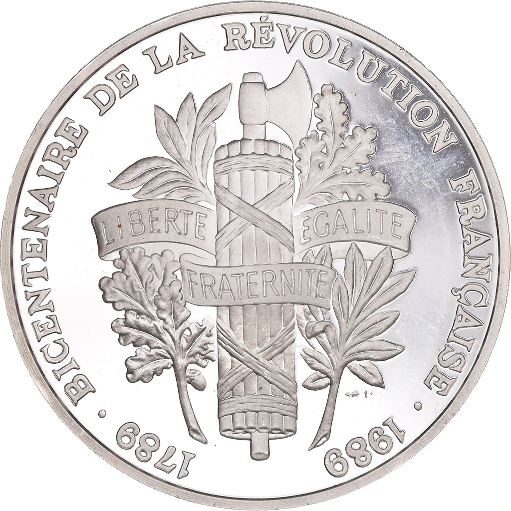 Frankreich, Medaille, Bicentenaire de la Révolution Française - Louis XVI