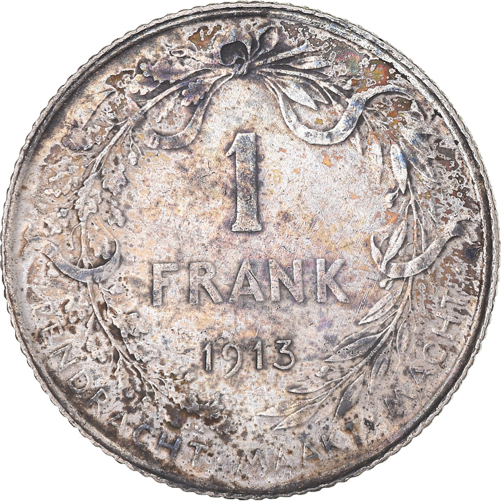 Moneda, Bélgica, Franc, 1913, MBC, Plata, KM:73.1