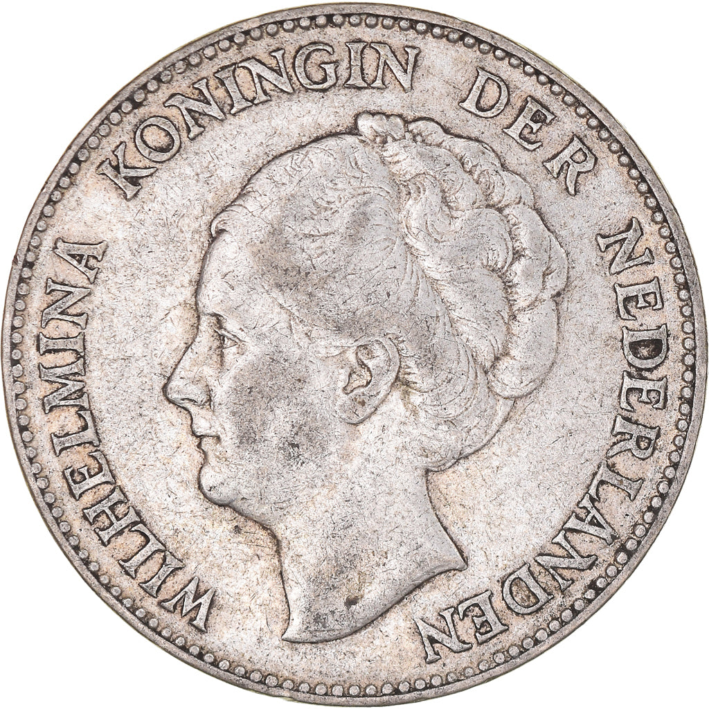 Coin, Netherlands, Wilhelmina I, Gulden, 1931, Utrecht, EF(40-45), Silver