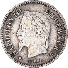 Münze, Frankreich, Napoleon III, Napoléon III, 20 Centimes, 1867, Paris, S+