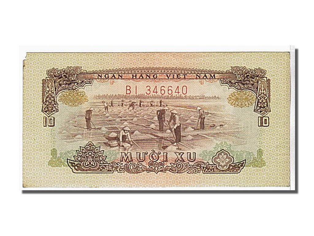 Billet, South Viet Nam, 10 Xu, 1966, KM:37a, SPL