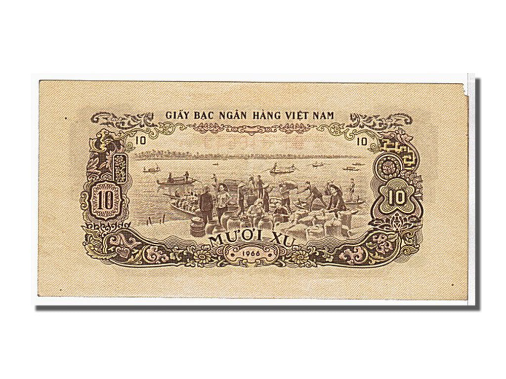 Billet, South Viet Nam, 10 Xu, 1966, KM:37a, SPL