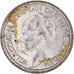 Moneda, Países Bajos, Wilhelmina I, 25 Cents, 1941, Utrecht, MBC, Plata, KM:164