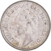 Moneda, Países Bajos, Wilhelmina I, 25 Cents, 1941, Utrecht, MBC, Plata, KM:164