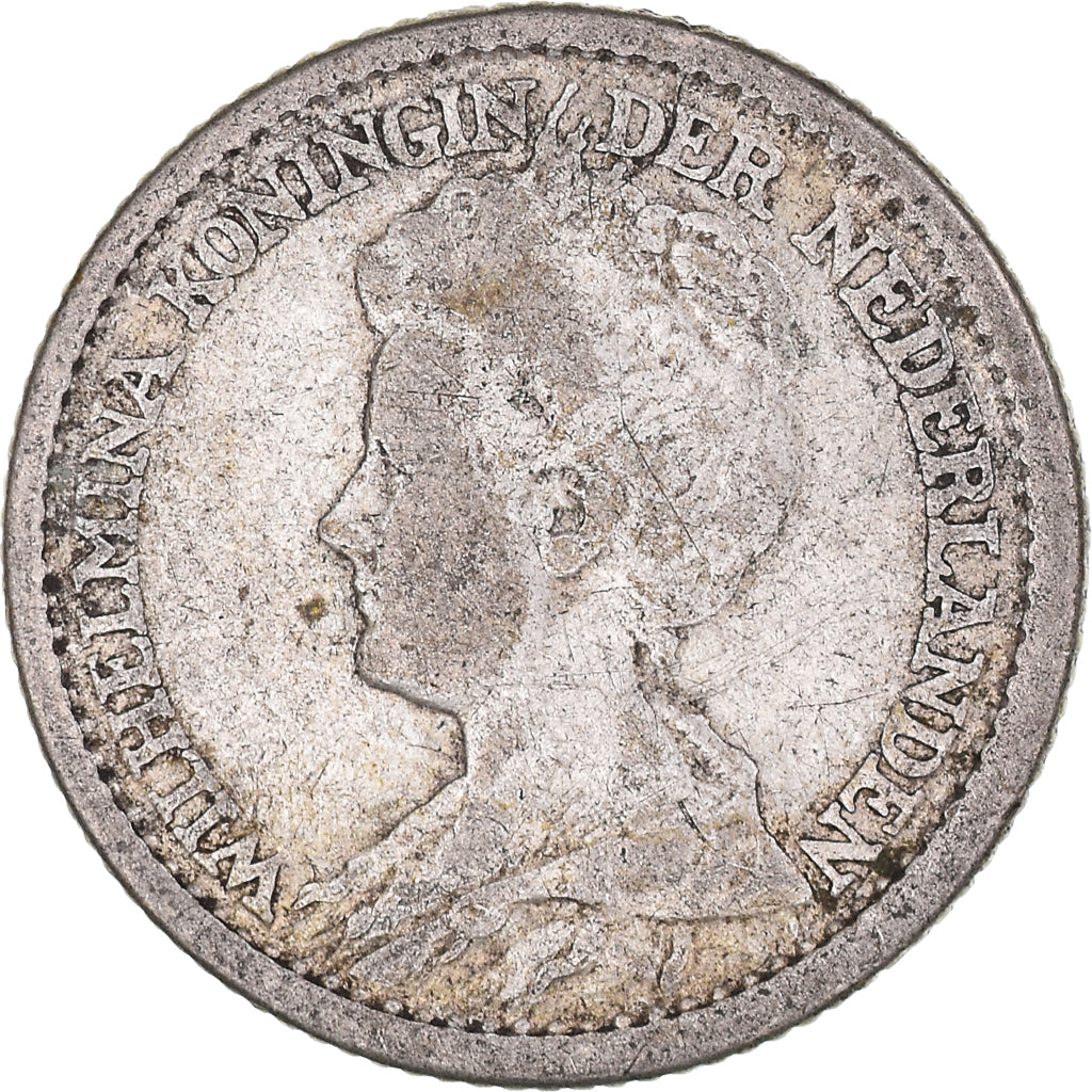 Moeda, Países Baixos, Wilhelmina I, 25 Cents, 1925, Utrecht, VF(20-25), Prata