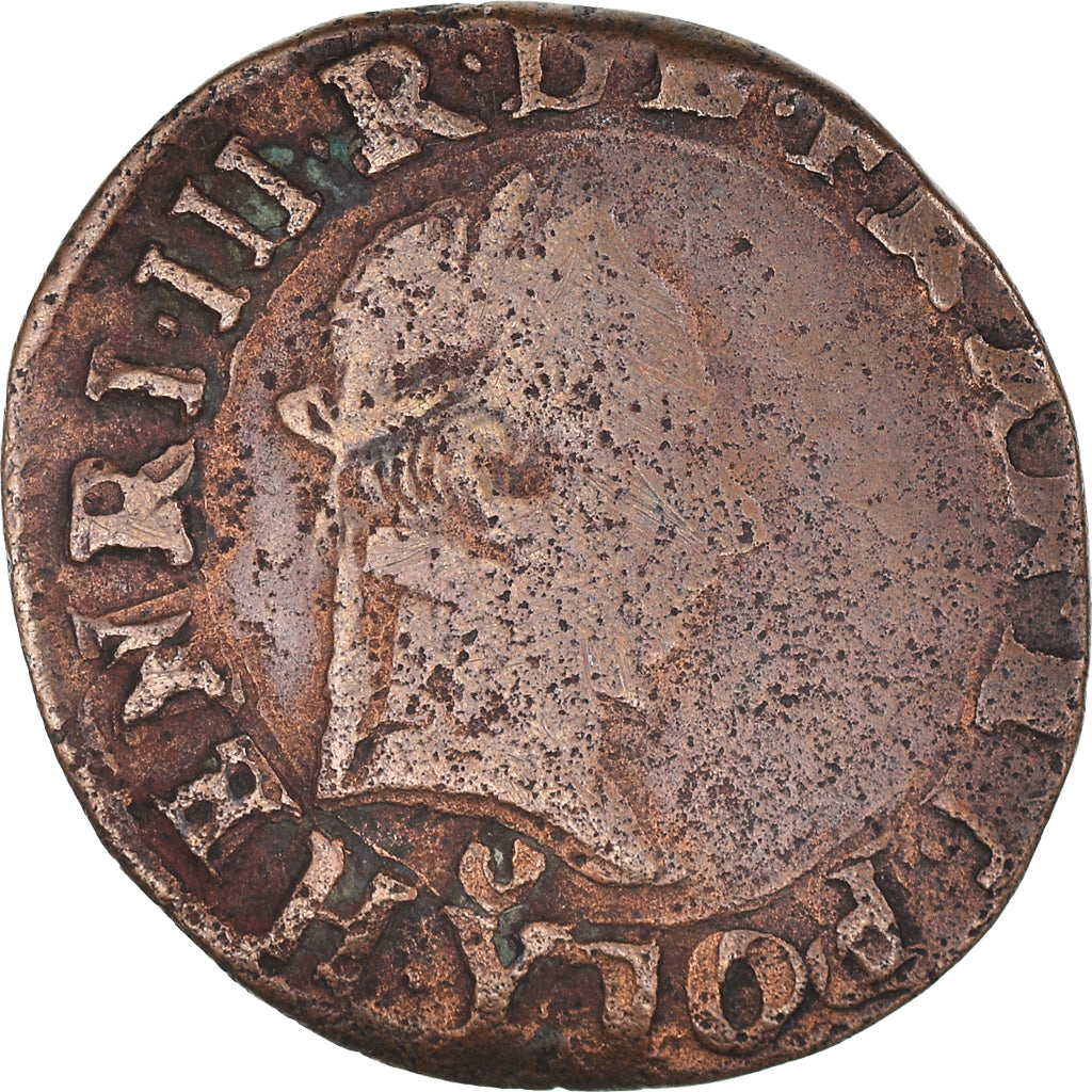 France, Double Tournois, Bourges, Copper, VF(20-25), CGKL:36