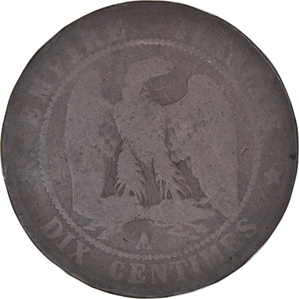 Munten, Frankrijk, Napoleon III, Napoléon III, 10 Centimes, 1856, Paris, FR